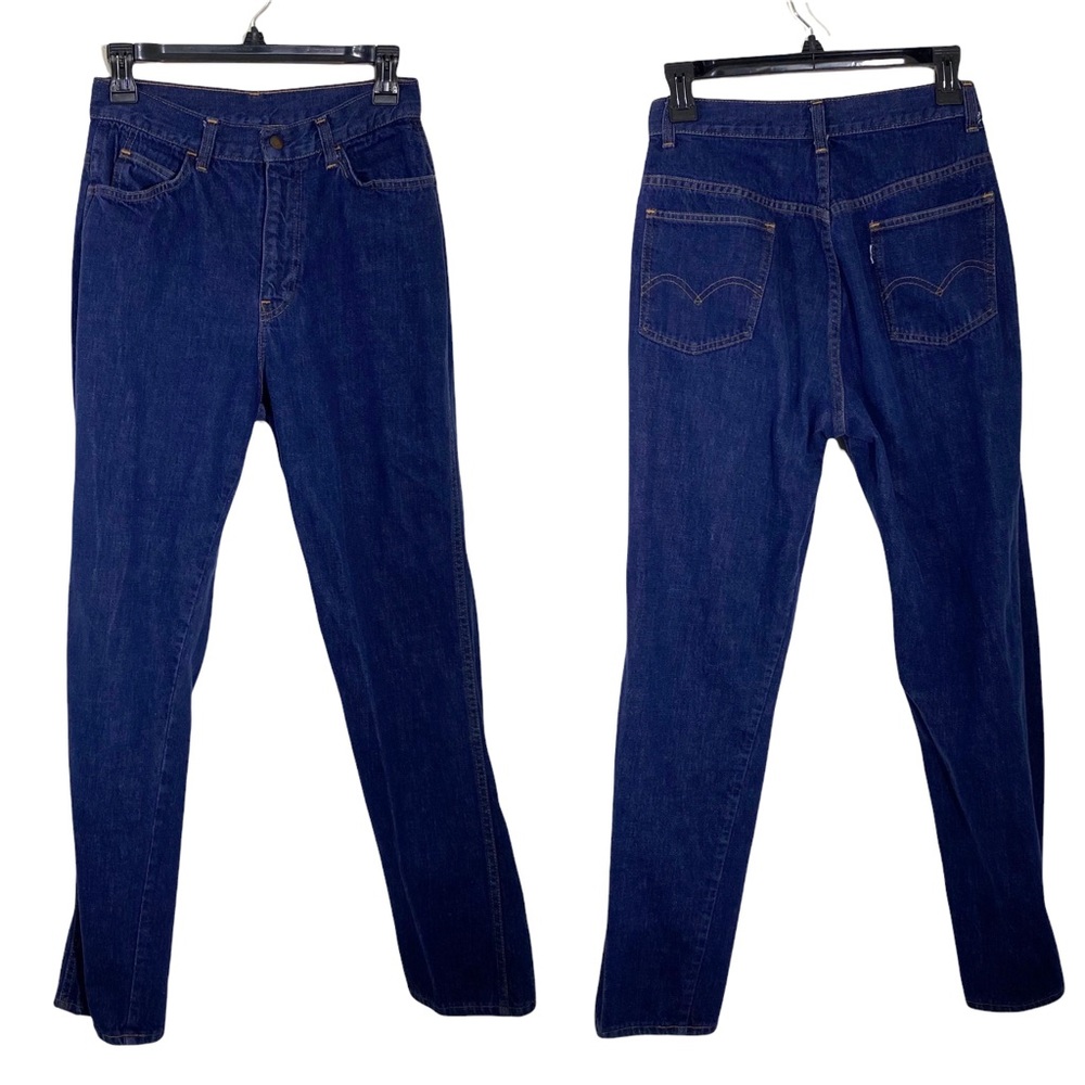 LEVI’S Vintage High Rise Straight Leg Silver Tab Big E Jeans 1960s 1970s Rare